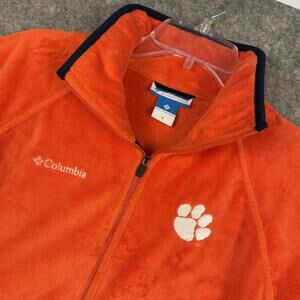 Columbia Clemson Tigers Women’s Full Zip Fleece Jacket Orange Blue Medium 942